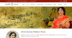 Desktop Screenshot of madhavinanal.com